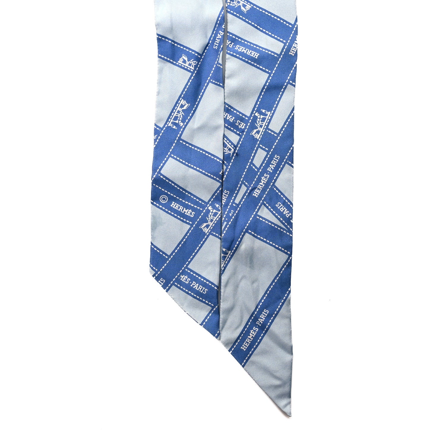 Hermes Silk Bolduc Twilly Bleu 2 of 6