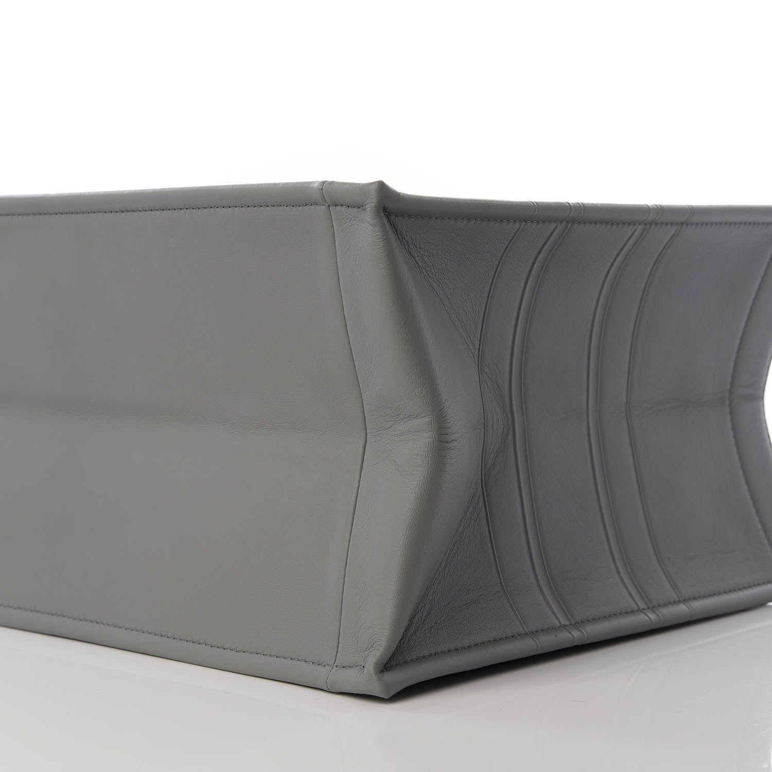 Christian Dior Calfskin Embossed Medium Book Tote Grey 9 of 10