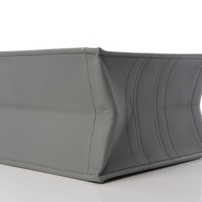Christian Dior Calfskin Embossed Medium Book Tote Grey 9 of 10