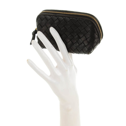 Bottega Veneta Nappa Intrecciato Cosmetic Case Ebano 2 of 8