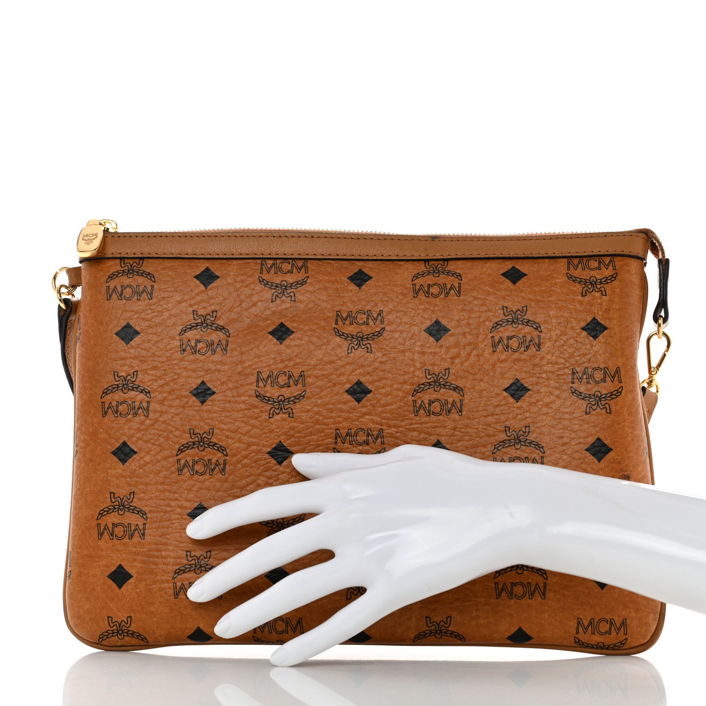 Visetos Liz Shopper Tote Pouch Cognac