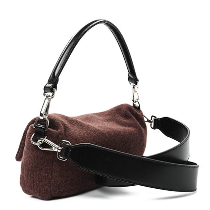 Fendi Cashmere Vitello Grace Baguette Brown 3 of 11