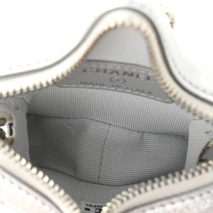 Chanel Metallic Lambskin Walk Of Fame Star Clip On Coin Purse Silver 5 of 8