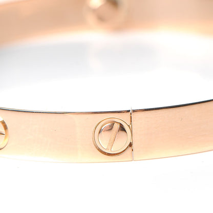 Cartier 18K Pink Gold LOVE Bracelet 17 5 of 11