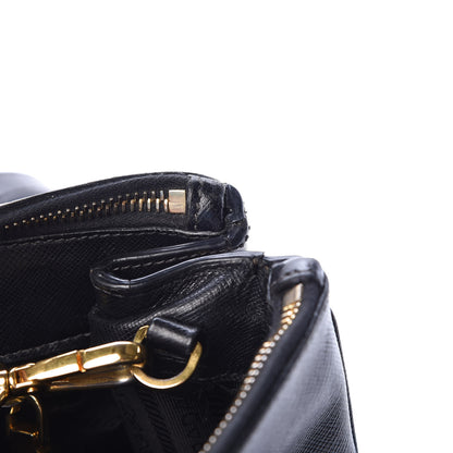Prada Saffiano Medium Galleria Double Zip Tote Black 7 of 17