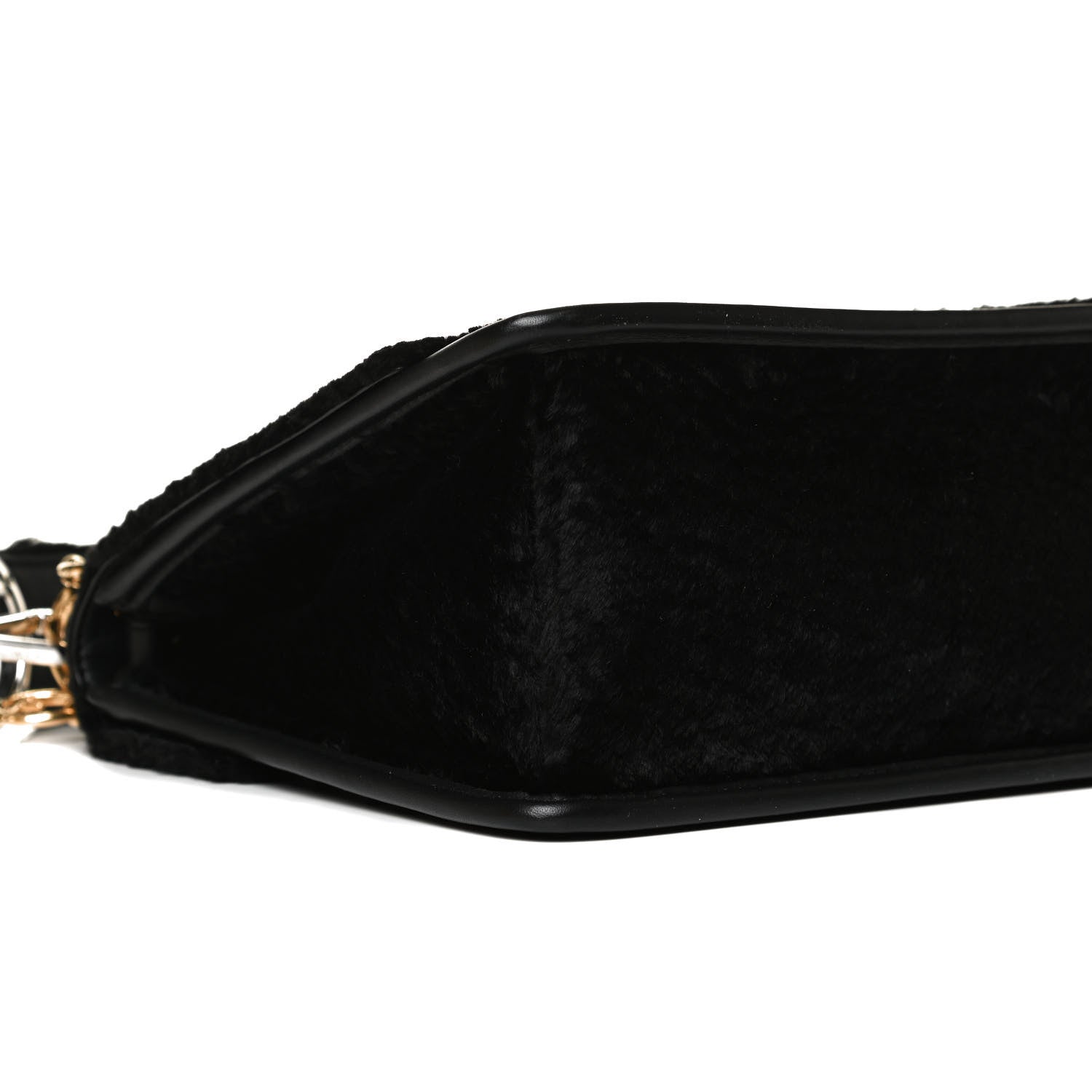 Fendi Velluto Astrakan Vitello Dolce F is Fendi Kan I Shoulder Bag Black 10 of 17