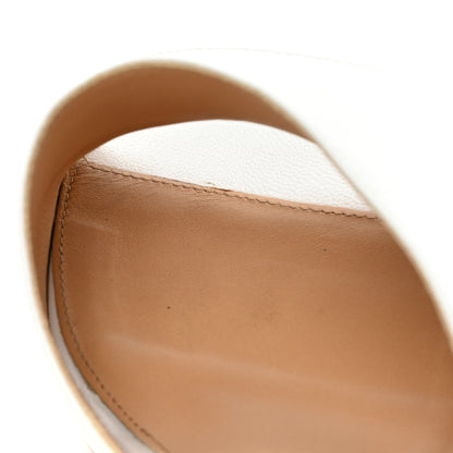 Bottega Veneta Lambskin Stretch Mule Sandals 40 Optic White 10 of 11