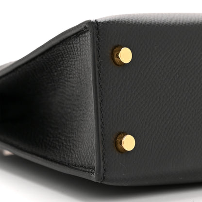 Hermes Epsom Mini Kelly Sellier 20 Black 9 of 11