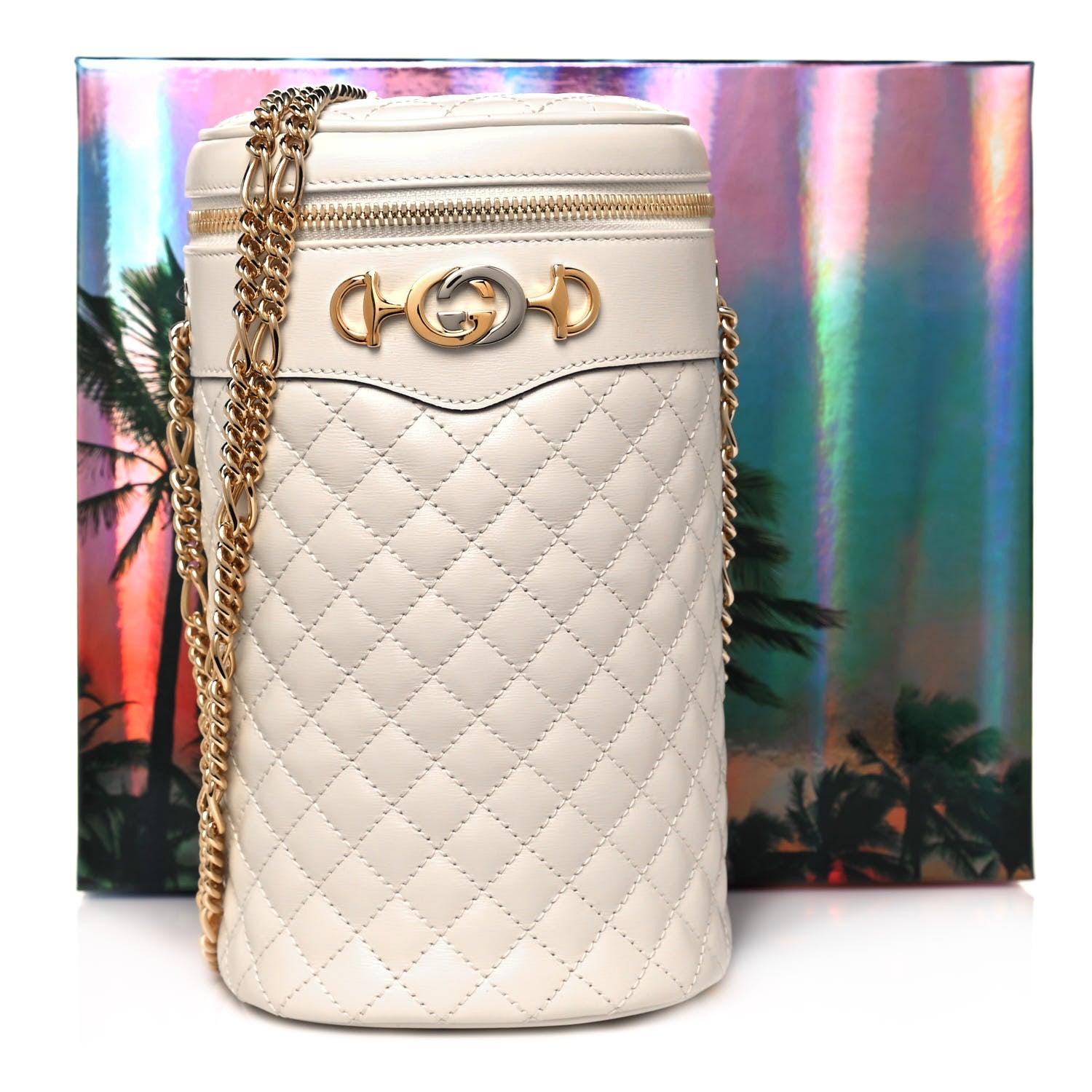 Gucci Calfskin Trapuntata Zumi Belt Bag Off White 13 of 13