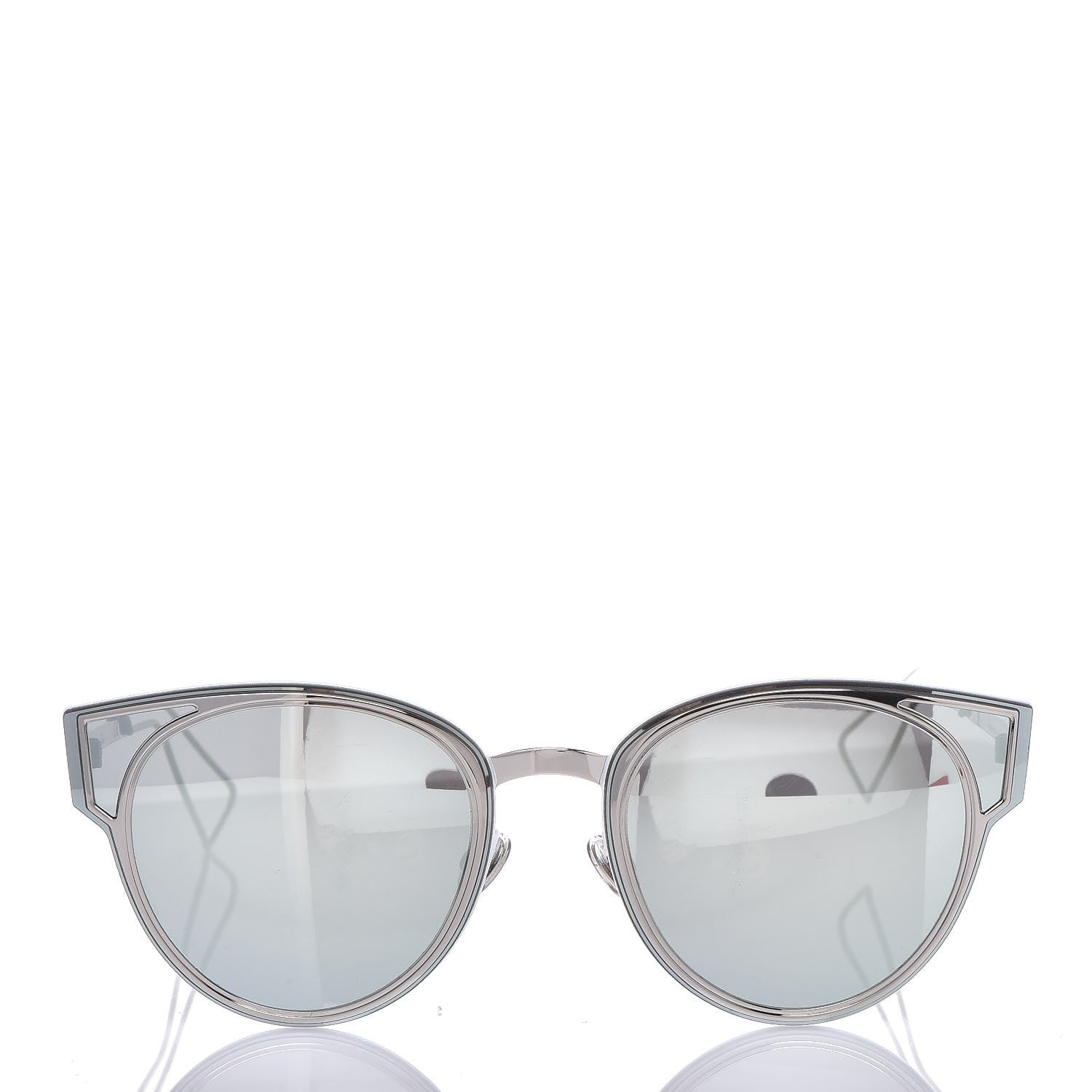 Christian Dior Sculpt Cat Eye Sunglasses Shiny Palladium 3 of 10