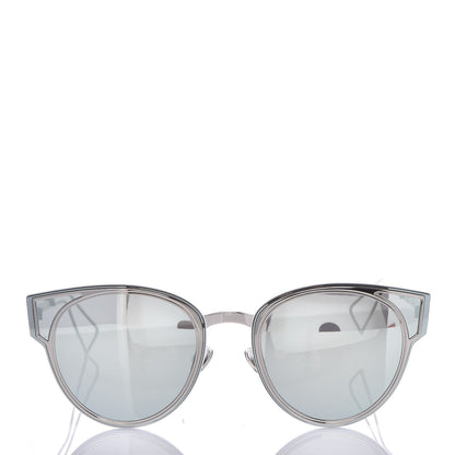 Christian Dior Sculpt Cat Eye Sunglasses Shiny Palladium 3 of 10