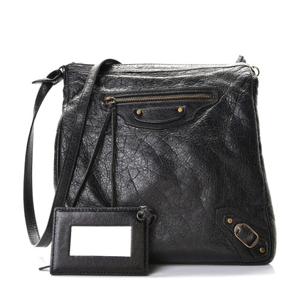 Balenciaga Agneau Classic Hardware Flat Crossbody Black 1 of 6