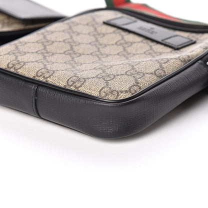 Gucci GG Supreme Monogram Web Belt Bag Black 10 of 11