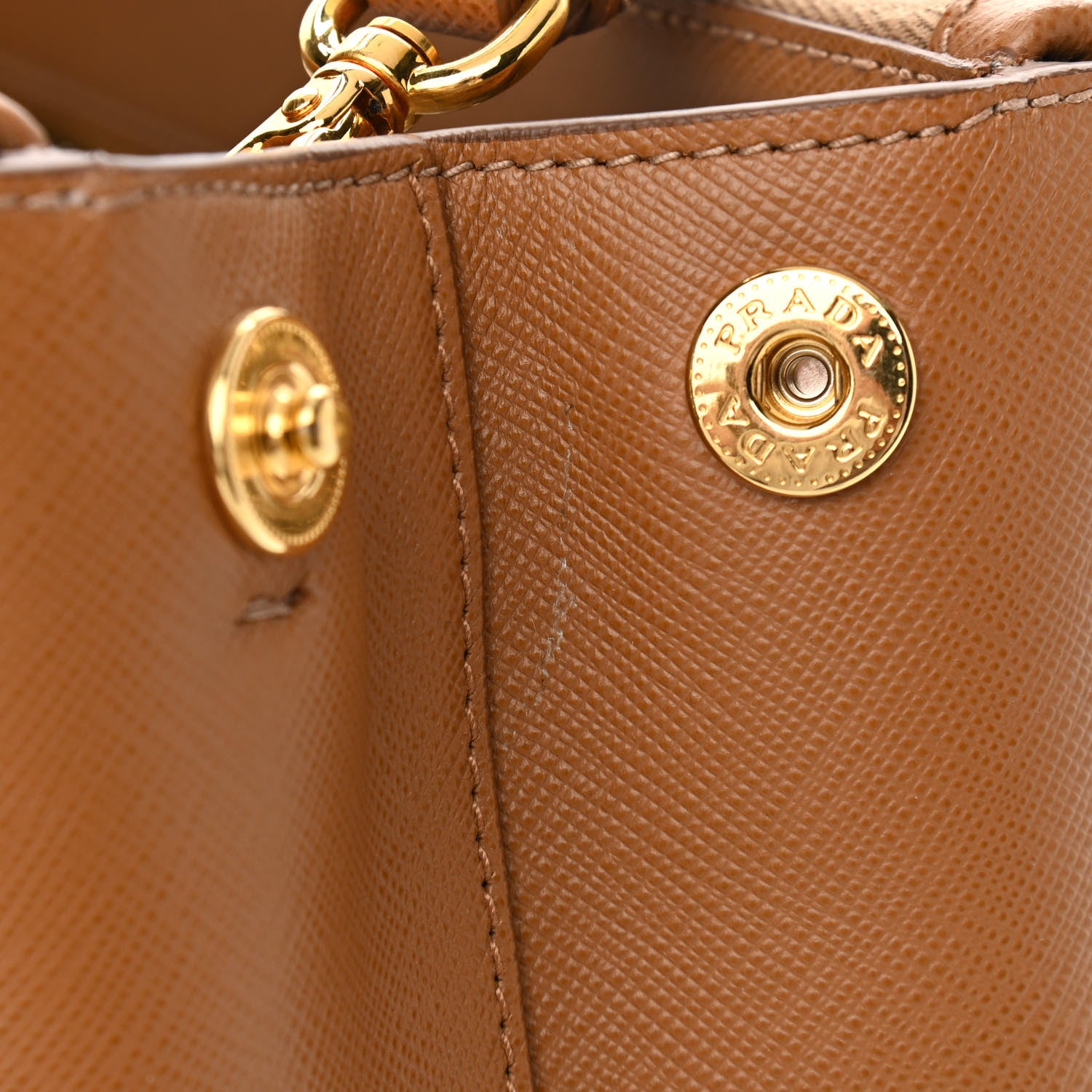 Prada Saffiano Medium Galleria Double Zip Tote Caramel 15 of 15