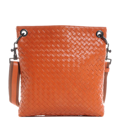 Bottega Veneta Nappa Intrecciato Small Pocket VN Messenger Bag Orange 1 of 8