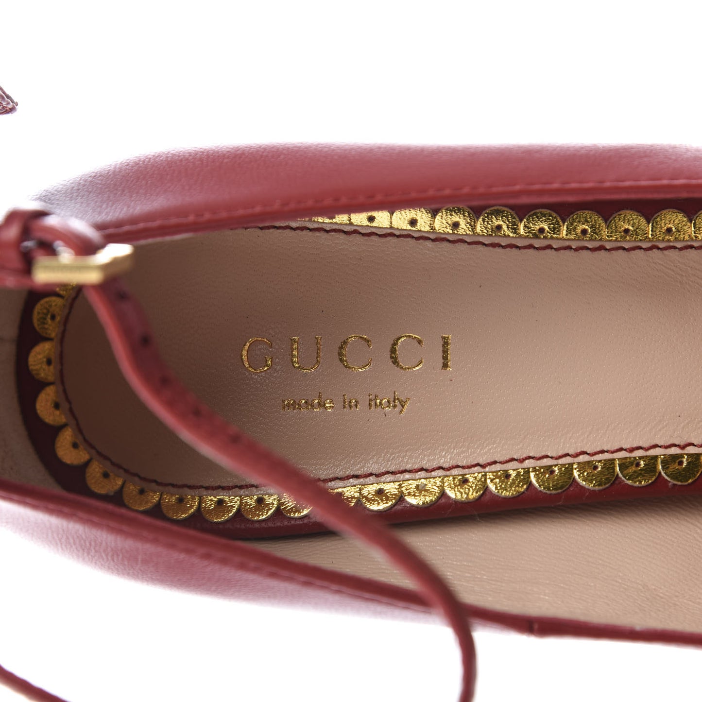 Nappa Queen Margaret Pumps 35.5 Hibiscus Red