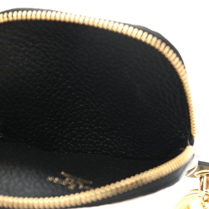Louis Vuitton Empreinte Monogram Giant Crafty Square Pouch Bag Charm Key Holder Creme Black 3 of 6