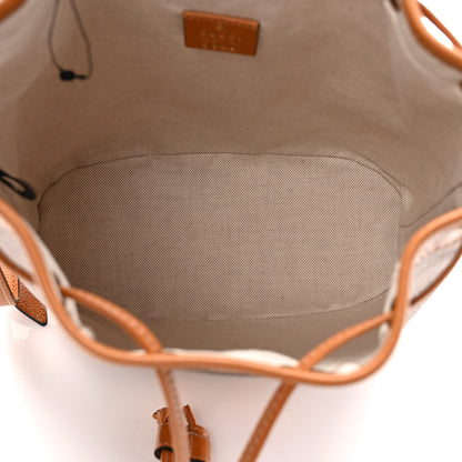 Gucci X DISNEY Mini Vintage GG Supreme Monogram Bucket Bag Beige Vintage Sun Oil 4 of 8