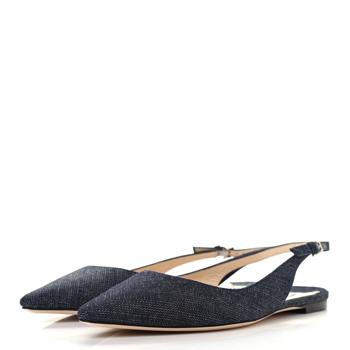 Denim Erin Slingback Flats 39.5 Indigo