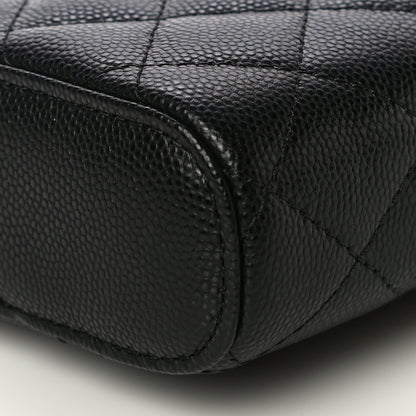 Chanel Caviar Quilted Phone Holder With Chain Black 6 of 11