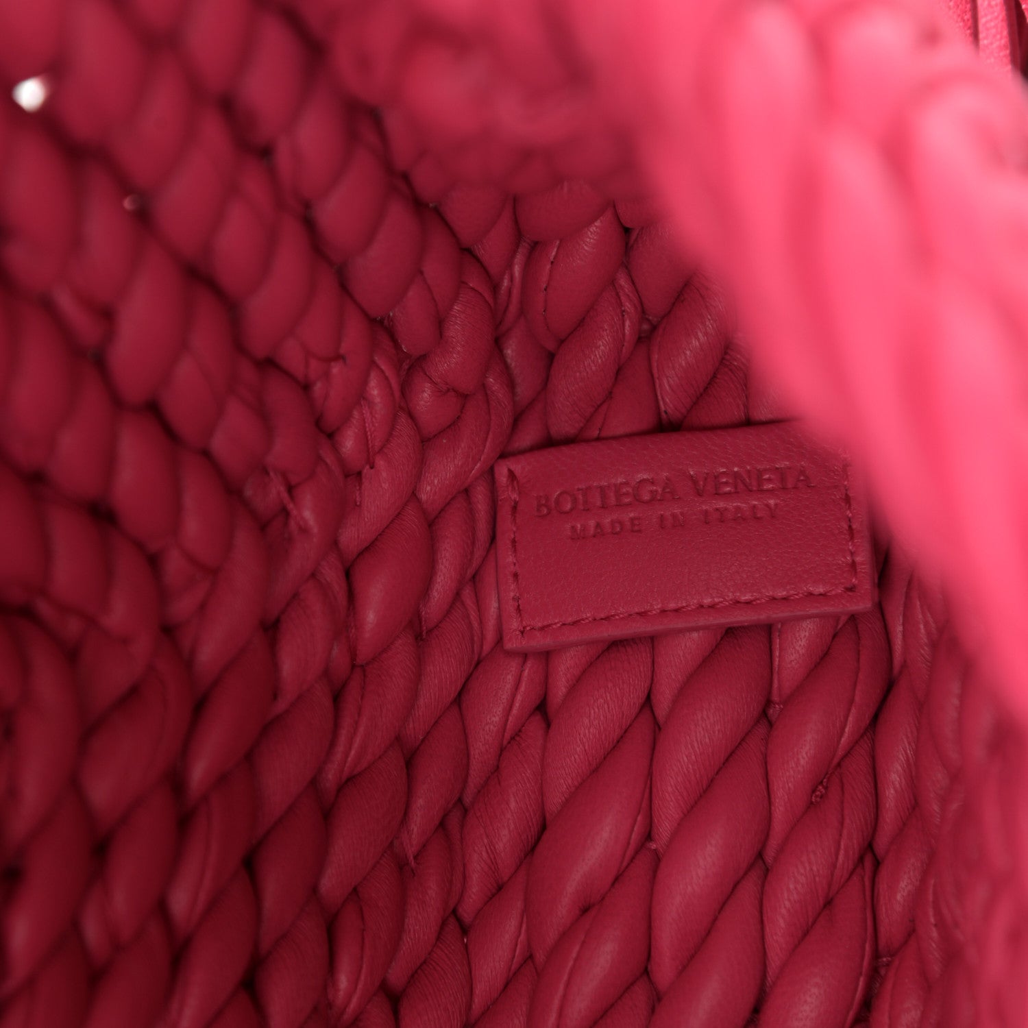 Bottega Veneta Lambskin Torchon Tasseled Twisted Shoulder Bag Lollipop 6 of 9