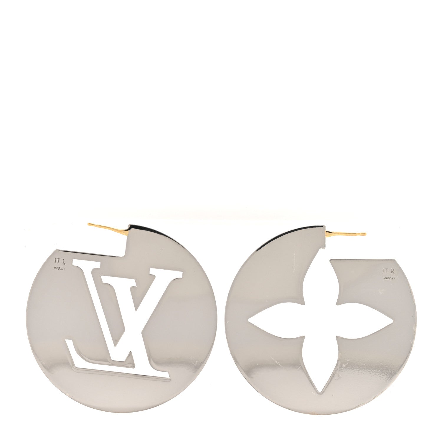 Louis Vuitton Perfect Match Earrings Gold Silver 4 of 6