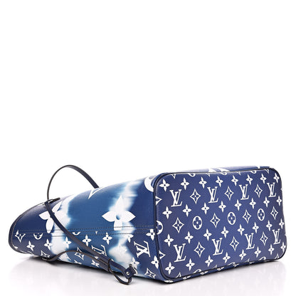 Louis Vuitton Monogram Escale Neverfull MM Blue 4 of 9