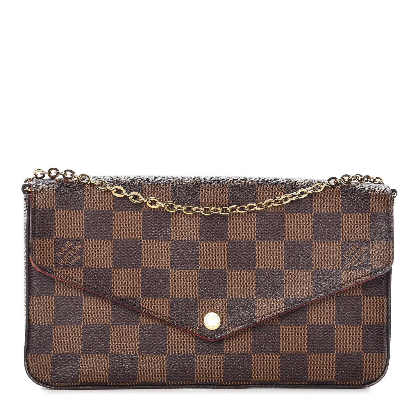Damier Ebene Pochette Felicie Chain Wallet