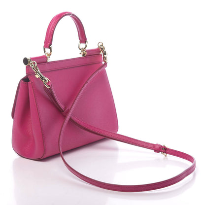 Dolce & Gabbana Dauphine Small Miss Sicily Satchel Rosa Geranio 3 of 9