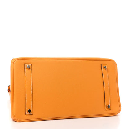 Hermes Epsom Candy Birkin 35 Jaune D'Or Feu 4 of 12