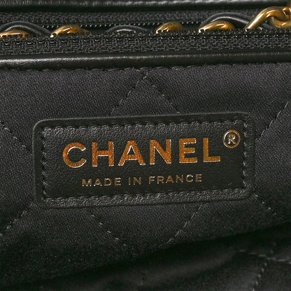 Chanel Shiny Calfskin Quilted Chanel 22 Black 7 of 11