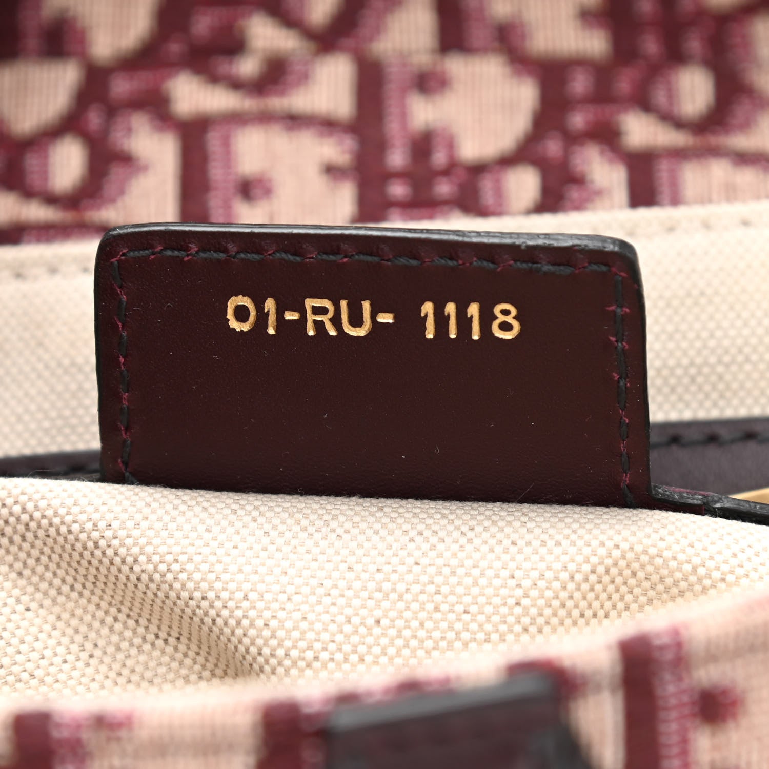 Christian Dior Oblique Saddle Bag Bordeaux 6 of 7