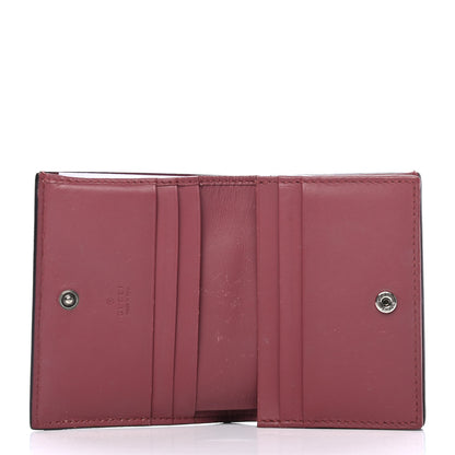 Gucci GG Supreme Monogram Blooms Card Case Beige Multicolor Dry Rose 4 of 5