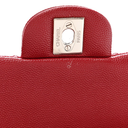 Chanel Caviar Quilted Mini Rectangular Flap Red 12 of 12