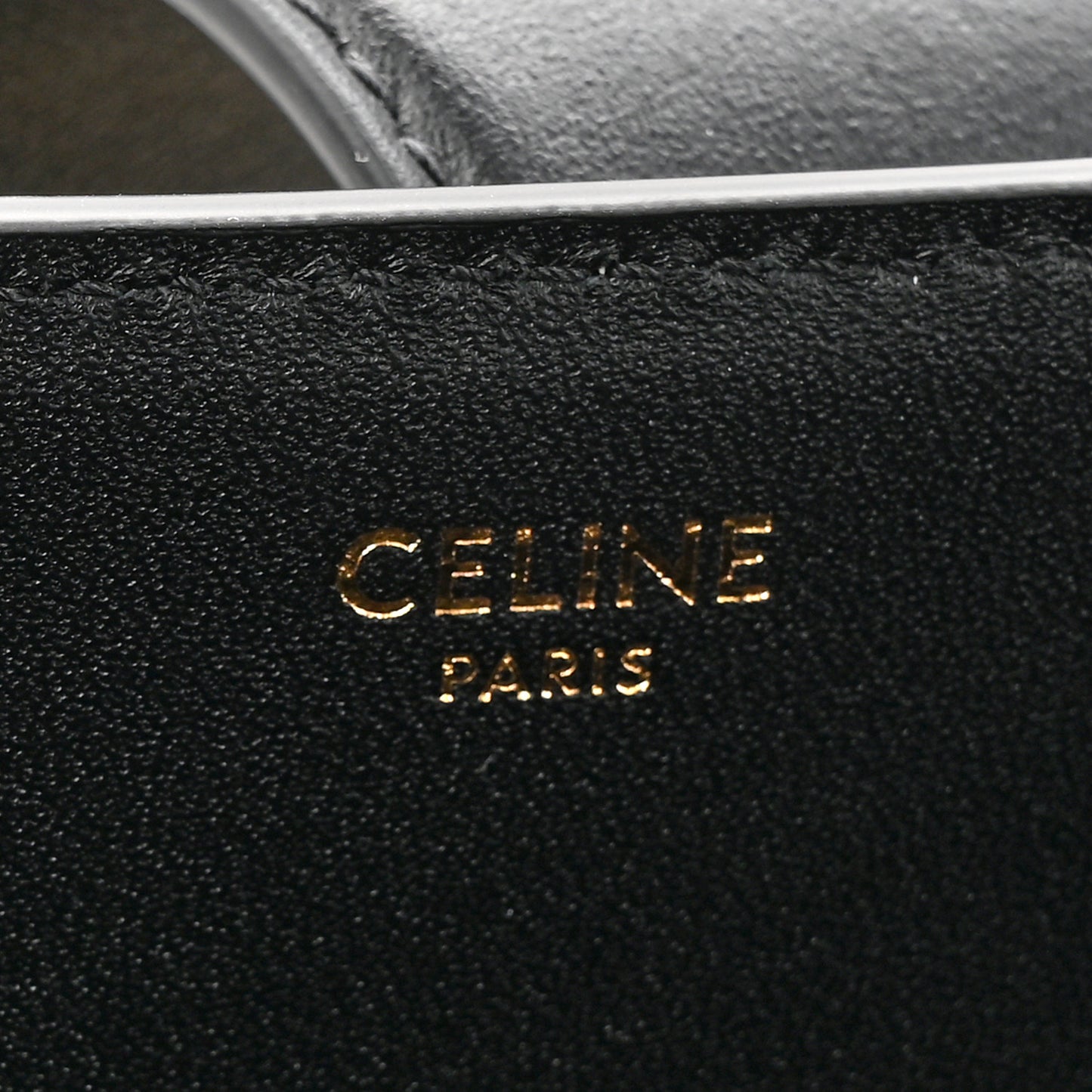 Smooth Calfskin Triomphe Medium Louise Bag Black