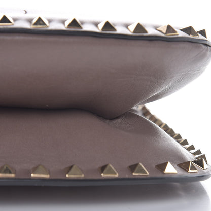 Valentino Garavani Vitello Rockstud Shoulder Satchel Taupe 9 of 10