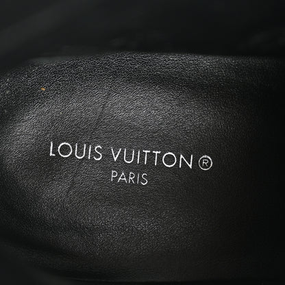 Louis Vuitton Suede Calfskin Monogram Laureate Platform Desert Boots 36 Black 8 of 10