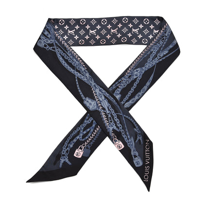 Louis Vuitton Silk Dreamonogram Bandeau Grey Glitter 1 of 3