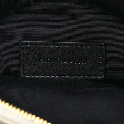 Saint Laurent Grained Lambskin Quilted Mini Becky Double Zip Bag Vintage White 7 of 9
