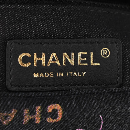 Chanel Denim Quilted Denim Mood Mini Rectangular Flap Black Multicolor 6 of 10