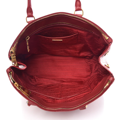 Prada Saffiano Large Galleria Double Zip Tote Fuoco 9 of 19