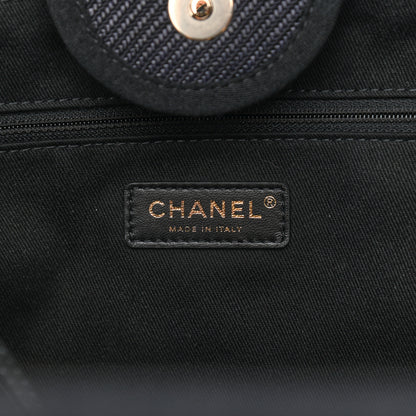 Chanel Mixed Fibers Medium Deauville Tote Black 5 of 9