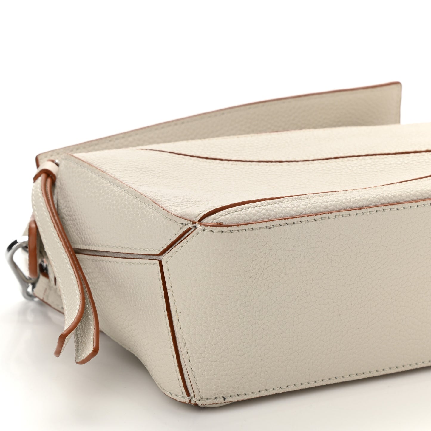Calfskin Mini Puzzle Bag Soft White