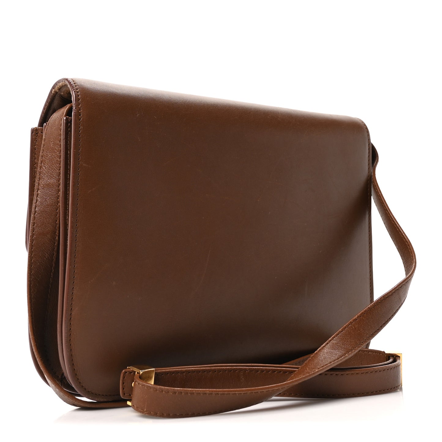 Box Calfskin Medium Classic Box Flap Bag Camel