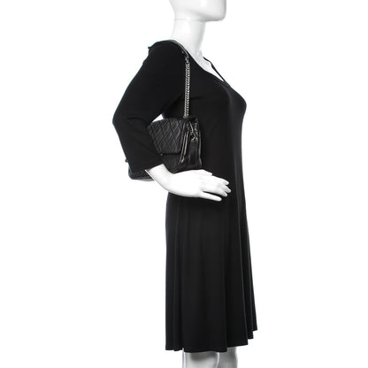 Chanel Lambskin Quilted Medium Icons Secret Label Flap Black 2 of 11