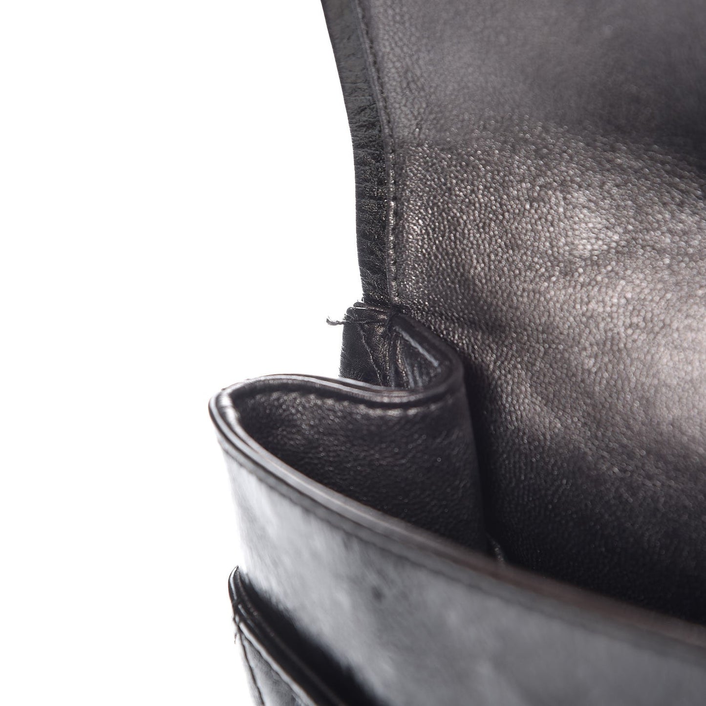 Metallic Aged Calfskin Quilted 2.55 Reissue 228 Flap Black