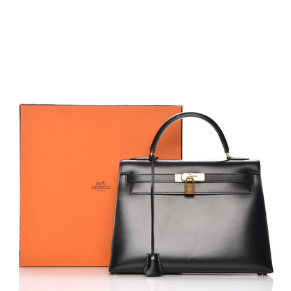 Hermes Box Kelly Sellier 32 Black 7 of 30