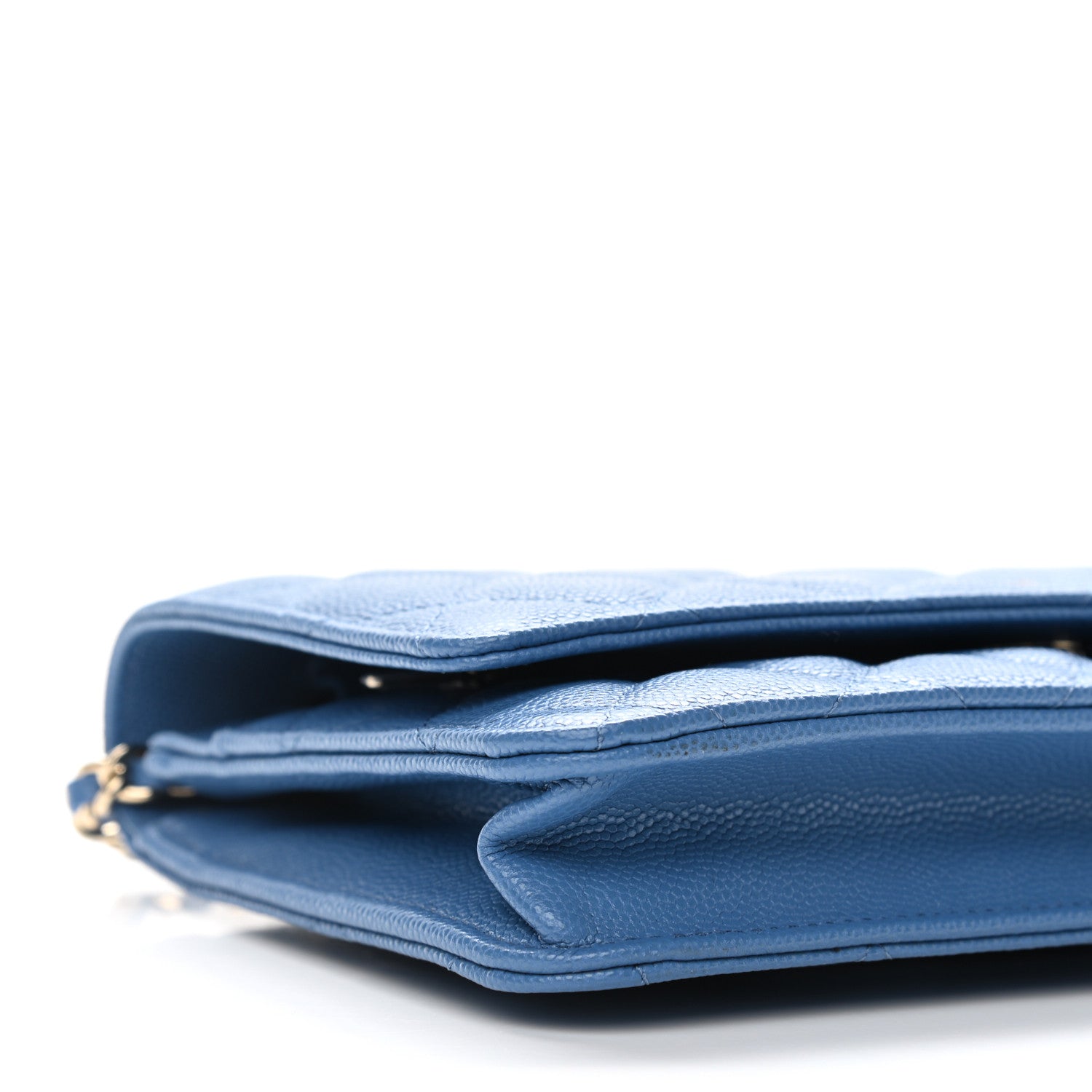 Chanel Caviar Quilted Wallet On Chain WOC Blue 9 of 11