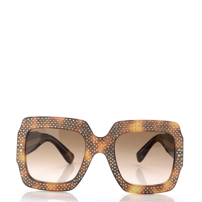 Gucci Crystal Square Frame Sunglasses GG3861/S Tortoise 2 of 8