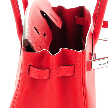 Hermes Epsom Birkin 30 Rouge Casaque 20 of 22
